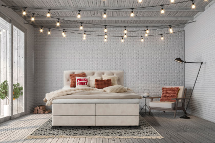 Sienna-Dream von DONE.® - Polsterbett Classic in Elfenbein