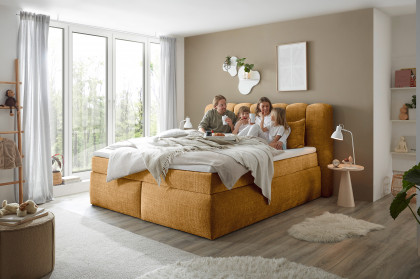 Gibson 6 von ED-Lifestyle - Boxspringbett 180 gold