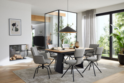 Hannis von Musterring - Esstisch mit Tischplatte aus Wildeiche