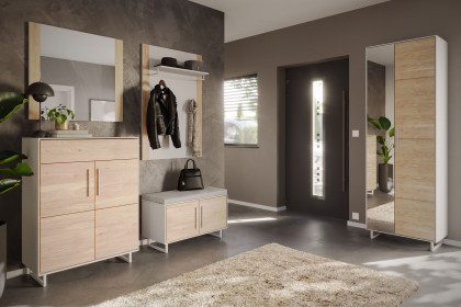 Kai von Elfo Möbel - Garderobenset in Eiche bianco/ kreidefarben