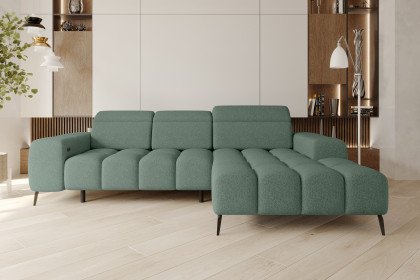 PG-LE-01 von BASTI dein Sofa - Sofagarnitur rechts grün