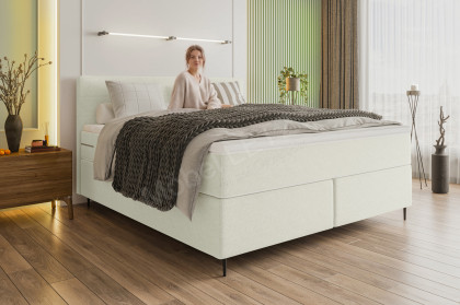 BX-LE-01 von SW KOLLEKTION - Boxspringbett creme