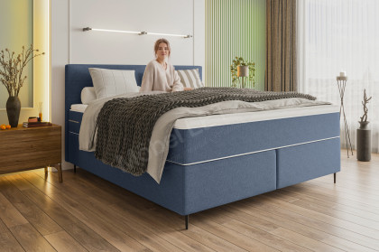 BX-LE-01 von SW KOLLEKTION - Boxspringbett blau
