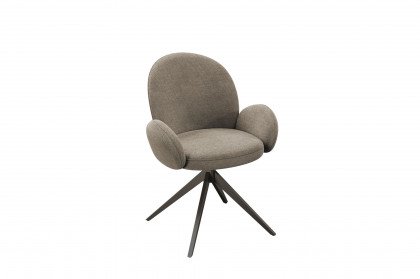 Onae von Akante - Drehstuhl in Beige & Mattschwarz