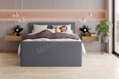 BX-LE-02 von SW KOLLEKTION - Boxspringbett dunkelgrau