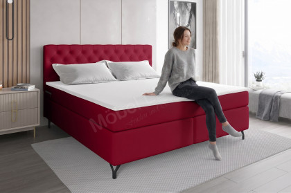 BX-LE-03 von SW KOLLEKTION - Boxspringbett rot