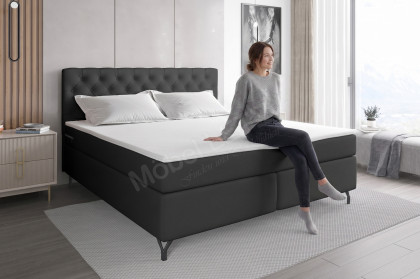 BX-LE-03 von SW KOLLEKTION - Boxspringbett schwarz