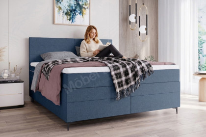 BX-LE-04 von SW KOLLEKTION - Boxspringbett blau