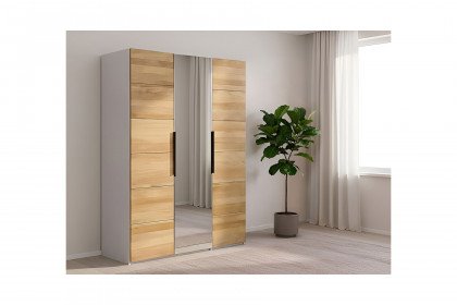 Tom von Elfo Möbel - Drehtürenschrank ca. 150 cm breit Buche - Spiegel