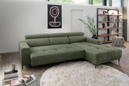 Intera von Benformato - Ecksofa Ausführung rechts dunkelgrün