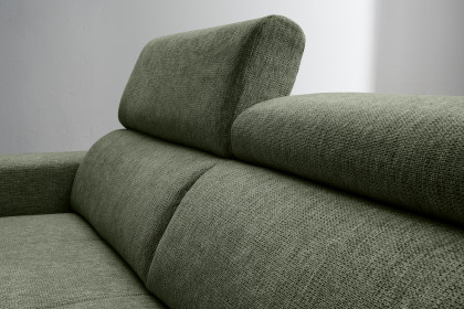 Intera von Benformato - Ecksofa Ausführung rechts dunkelgrün