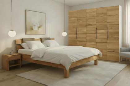 Jasper & Tom von Elfo Möbel - Schlafzimmer kaschmir - Eiche massiv