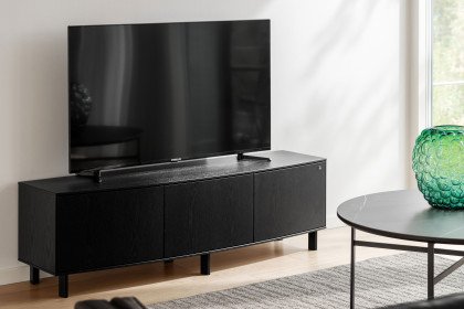 #411 Lowboard von Skovby - TV-Board in Eiche schwarz lackiert
