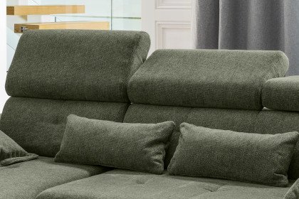 Neapel von Benformato - Ecksofa links moosgrün