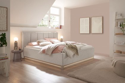 Franklin von set one by Musterring - Polsterbett 180 beige