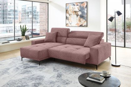 Orio von Benformato - Ecksofa Variante links rosa