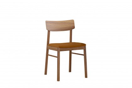 #844 Dining Chair von Skovby - Stuhl Nussbaum geölt/ orange