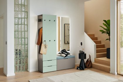 Ovida von Musterring - Garderobenset in Opal & Vulkangrau