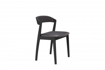 #826 Dining Chair von Skovby - Stuhl Eiche massiv, schwarz gebeizt