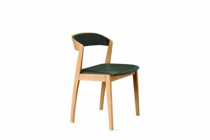 #826 Dining Chair von Skovby - Stuhl Eiche natur geölt/ grün