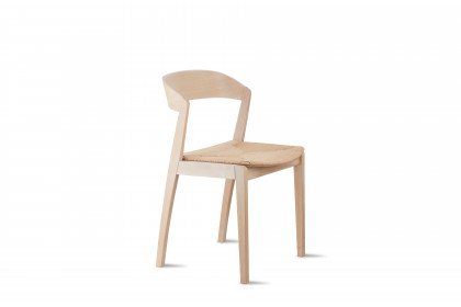 #827 Dining Chair von Skovby - Stuhl Eiche massiv, weiß geölt