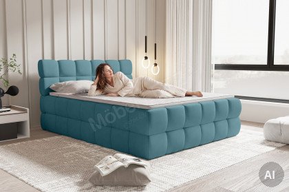 BX-LE-06 von SW KOLLEKTION - Boxspringbett hellblau