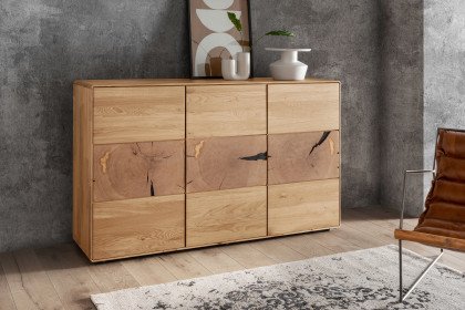 WZ-0626 von GK Möbelvertrieb - Sideboard I aus Wildeiche mit Hirnholz