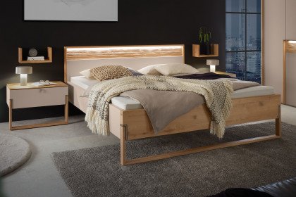 Jörn von Musterring - Liegenbett 180x200 cm champagner - Wildeiche