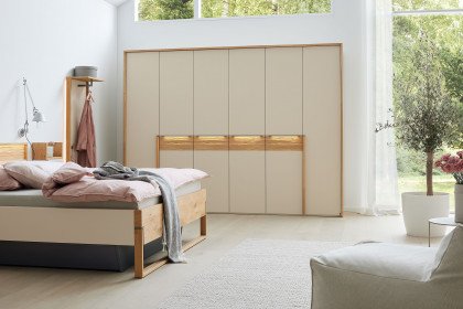 Jörn von Musterring - Kleiderschrank 6-türig champagner - Spaltholz