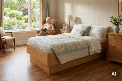 MULTIFLEX von Schlüter Möbelfabrik - Bett mit Bettkasten & Springaufrahmen