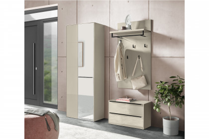 Reno-Foyer von set one by Musterring - Garderobe Glas kaschmir