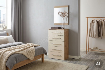 MULTIFLEX von Schlüter Möbelfabrik - Schubladenkommode BASIC Eiche - sand