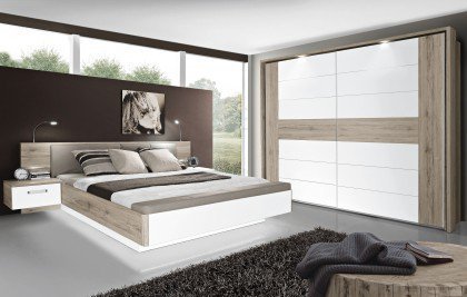 Rondino von Forte - Schlafzimmer Sandeiche - weiß