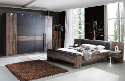 Bellevue von Forte - Schlafzimmer Schwarzeiche/ Schlammeiche