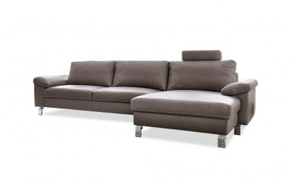 Coast 2.0 von Candy - Ledersofa Ausführung rechts asphalt