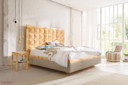 Big Ann von ANREI - Bett für Boxspring-Inside-Systeme Zirbe