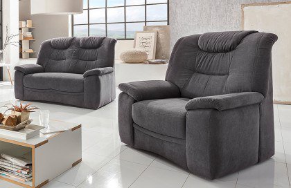 Grande von Benformato - 3-2-1 Garnitur anthrazit