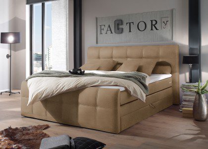 Sacramento von ED-Lifestyle - Boxspringbett 180 sand