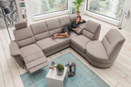 Parole von Benformato - Eckcouch rechts dunkelgrau