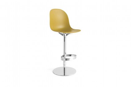 Academy von connubia by calligaris - Barhocker gelb/ verchromt