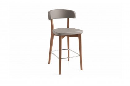 Siren von connubia by calligaris - Barhocker taubengrau/ Nuss