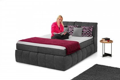 Toledo von ED-Lifestyle - Boxspringbett 180 anthrazit