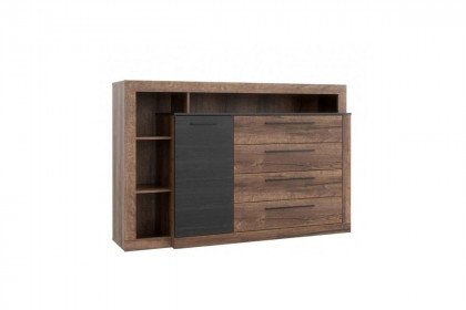 Bellevue von Forte - Sideboard Schwarzeiche - Schlammeiche