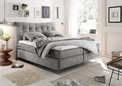 Malibu-Dream 2 von ED-Lifestyle - Boxspringbett light grey
