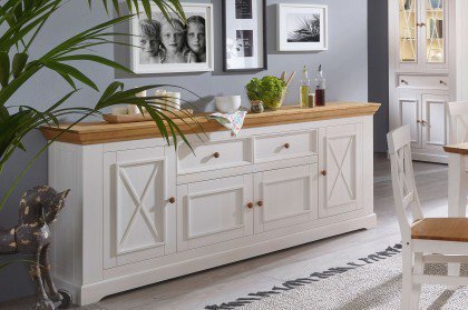 WZ-0133 von GK Möbelvertrieb - Sideboard I Kiefer weiß