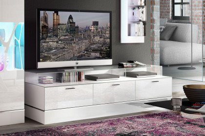 CUBE-living von Radon - Lowboard weiß auf Sockel