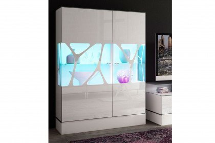 CUBE-living von Radon - Highboard weiß mit Genetics-Muster