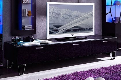 CUBE-living von Radon - Lowboard schwarz auf Designfüßen