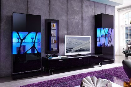 CUBE-living von Radon - Wohnwand EV13 schwarz