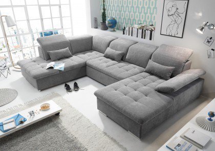 Jakson aus der Kollektion Letz - Wohnlandschaft dark grey